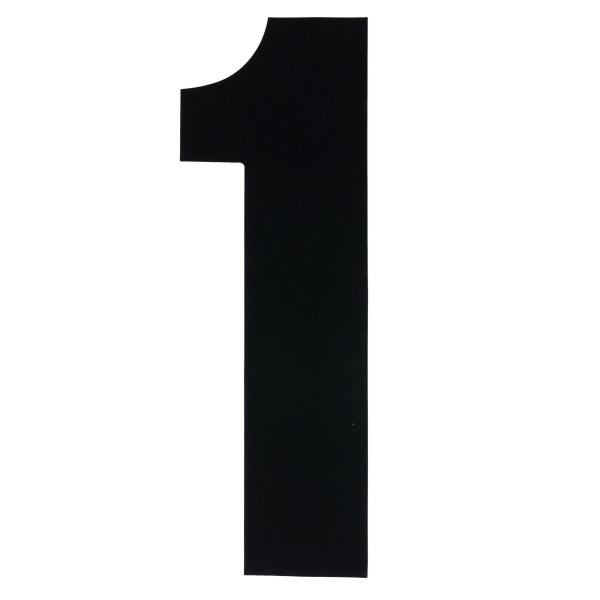 bike it Bike it 8 inch race numbers black - #1